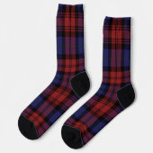 Karo-Rustikal-Kariert-Tartanmuster Socken (Linkes Detail)