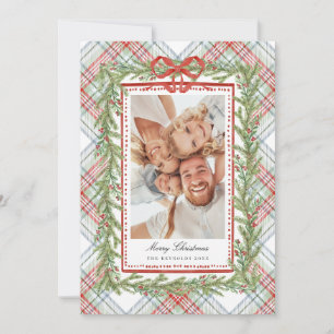 Karo-Schleifen-Familienfoto Weihnachten Ferien 