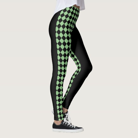 Karo / Schwarz Leggings (Rechts)