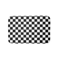 Karo Schwarz-weiß Checked Patches