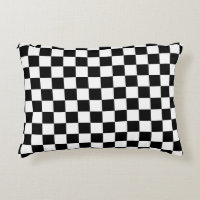 Karo Schwarz-weiß Checked Patches
