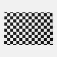 Karo Schwarz-weiß Checked Patches