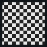 Karo Schwarz-weiß Checked Patches Künstlicher Leinwanddruck<br><div class="desc">Prüfmuster - Schwarzweiß-Schachbrett.</div>