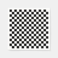 Karo Schwarz-weiß Checked Patches