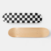 Karo Schwarz-weiß Checked Patches Skateboard (Horizontal)