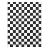 Karo Schwarz-weiß Checked Patches Tischdecke (Vorderseite)