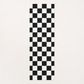 Karo Schwarz-weiß Checked Patches Yogamatte (Vorderseite)