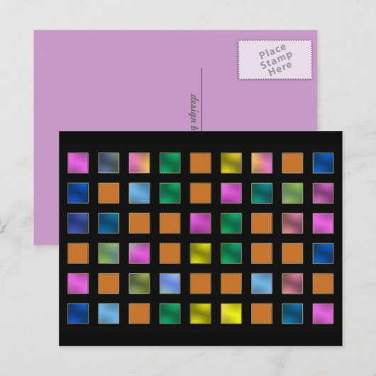 Karo sechs Postkarte (Vorne/Hinten)