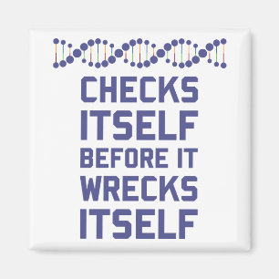 Karo sich, bevor Sie Ihre DNA-Genetik ruinieren Magnet