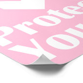 Karo Sie selbst für Brustkrebs-Poster Poster (Ecke)