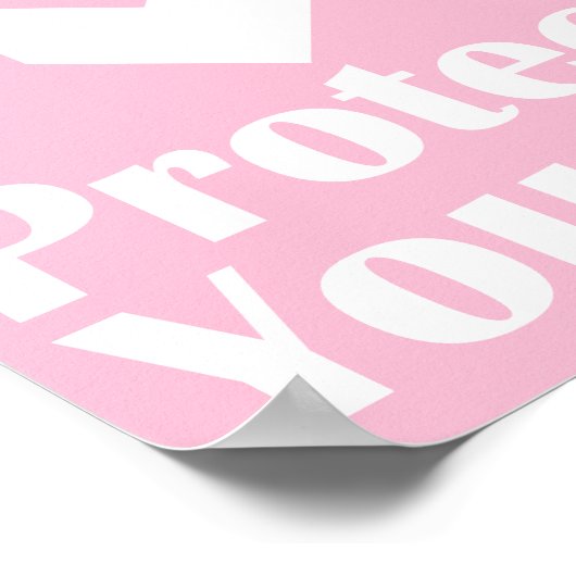 Karo Sie selbst für Brustkrebs-Poster Poster (Ecke)