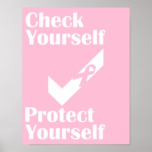 Karo Sie selbst für Brustkrebs-Poster Poster (Vorne)