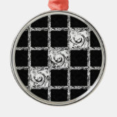 Karo Silbernes Ornament (Vorne)