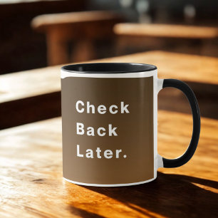 Karo später Tasse für den Kaffee