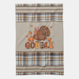 Karo & Spielerei – Thanksgiving-Truthahn Geschirrtuch