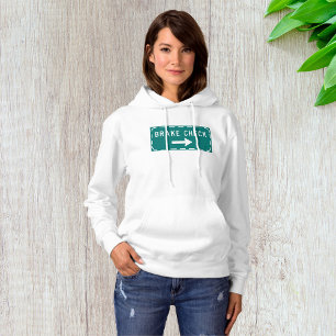 Karo-Straßenschild mit Pfeil Hoodie