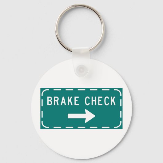 Karo-Straßenschild mit Pfeil Schlüsselanhänger (Vorderseite)