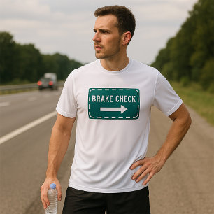 Karo-Straßenschild mit Pfeil T-Shirt