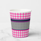 Karo Streifen Kite Mixed Muster Design Pappbecher (Links)