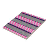 Karo Stripes Harlequin Mixed Pattern Design Fliese (Seite)