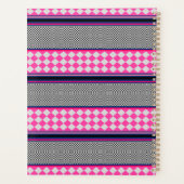 Karo Stripes Harlequin Mixed Pattern Design Planer (Rückseite)