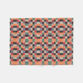 Karo-Strudel-Geometrie-Decke Fleecedecke (Vorderseite (Horizontal))