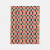 Karo-Strudel-Geometrie-Decke Fleecedecke (Vorderseite)