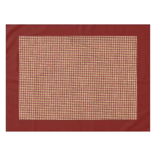 Karo-Tableteclout aus Rost Tischdecke (Vorderseite (Horizontal))
