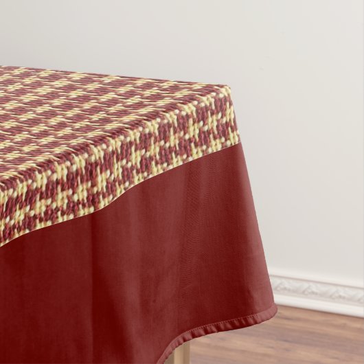Karo-Tableteclout aus Rost Tischdecke (Beispiel)