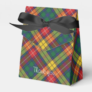 Karo-Tartan-Muster Rot Grün Moderne Party Geschenkschachtel