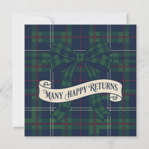Karo-Tartan Traditionelles Britisches Erbe Geburts