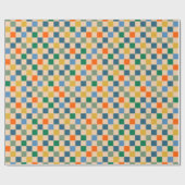 Karo Überprüftes mehrfarbiges Muster überprüft Geschenkpapier (Flach)