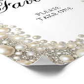 Karo und Perlen Sie binden die Knochenstützen Poster (Ecke)