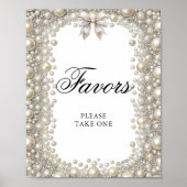 Karo und Perlen Sie binden die Knochenstützen Poster (Vorne)