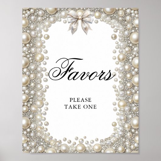 Karo und Perlen Sie binden die Knochenstützen Poster (Vorne)