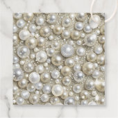 Karo- und Perlhühner-Brautparty Geschenkanhänger (Rückseite)