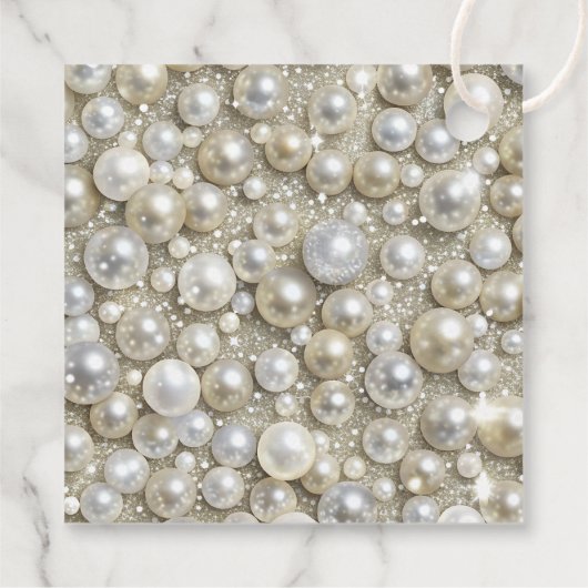 Karo- und Perlhühner-Brautparty Geschenkanhänger (Rückseite)