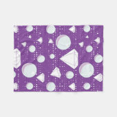 Karo- und Perlmuttwein Fleecedecke (Vorderseite (Horizontal))