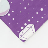 Karo- und Perlmuttwein Fleecedecke (Ecke)