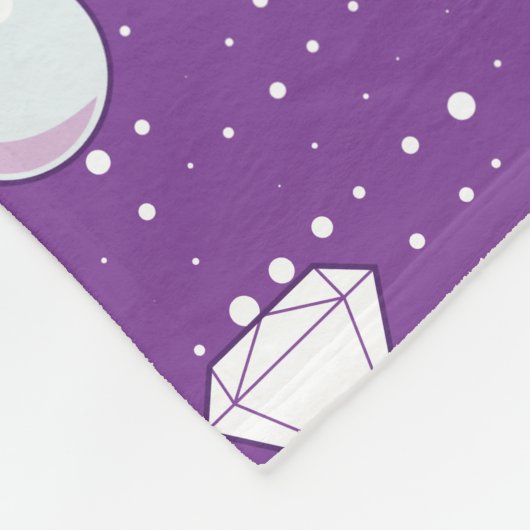 Karo- und Perlmuttwein Fleecedecke (Ecke)