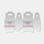 Karo und rosa Band 30. Geburtstag Geschenkschachtel (Ungefaltet)