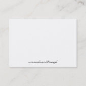 Karo- und SatinVisitenkarten Visitenkarte (Rückseite)