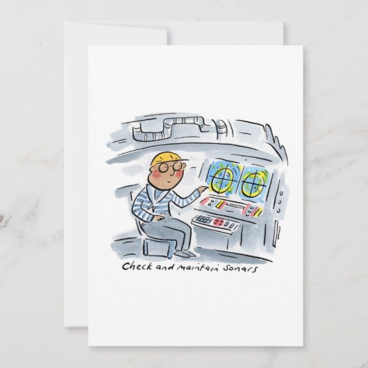 Karo und Wartung von Sonargeräten Einladung (Vorderseite)