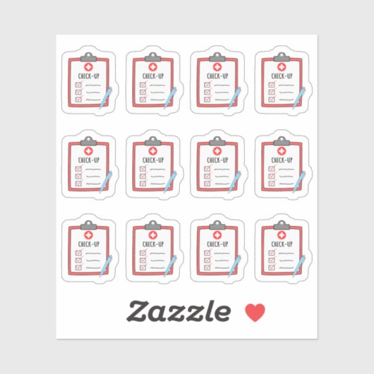 Karo Up Doctor besucht den Planer für die Erinneru Aufkleber (Blatt)