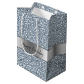 Karo-verschraubt aussehen - Happy Birthday Mittlere Geschenktüte (Rückseite Schrägansicht)