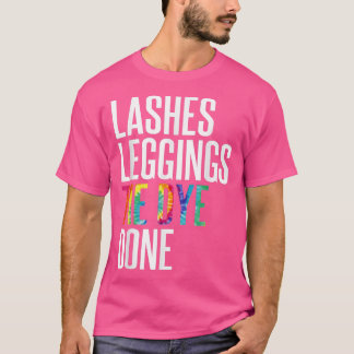 Karo von Frauen Lashes Lashes Gefärbte Krawatte T-Shirt