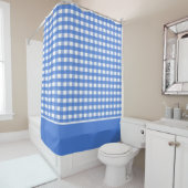 Karo von French Blue und White Gingham Duschvorhang (Beispiel)