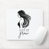 Karo-Wachstumstabelle für Haarlänge _1 Mousepad (Mit Mouse)