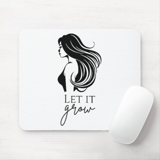 Karo-Wachstumstabelle für Haarlänge _1 Mousepad (Mit Mouse)