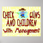 Karo Waffen und Kinder Poster (Vorne)